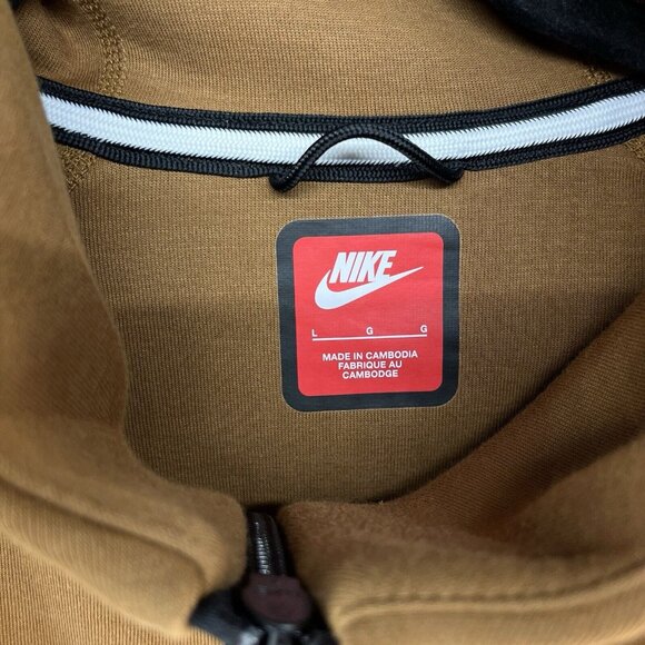 Nike Sportswear Men's Tech Fleece Full Zip Hoodie Brown Size Large FB7921-281 - Picture 5 of 7